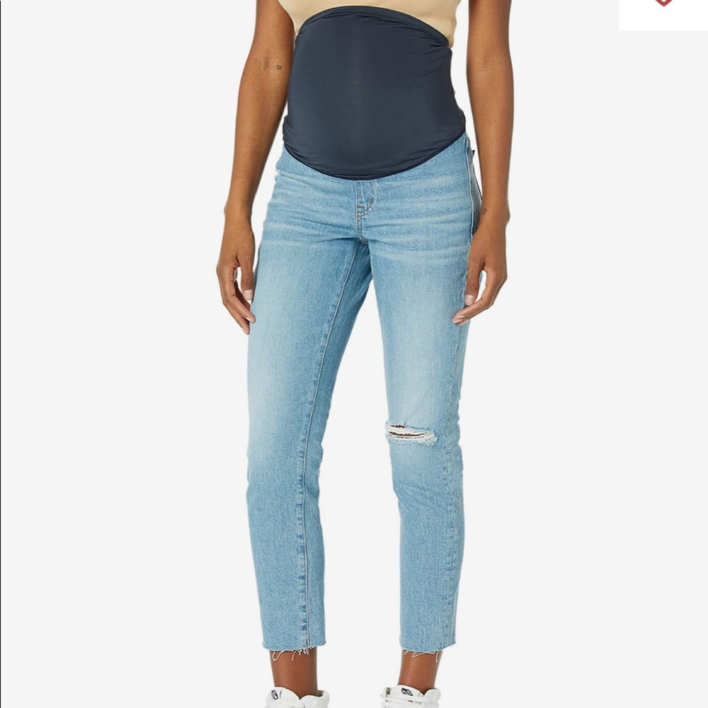 Madewell Maternity Over-the-Belly Perfect Vintage Jeans in Coney Wash